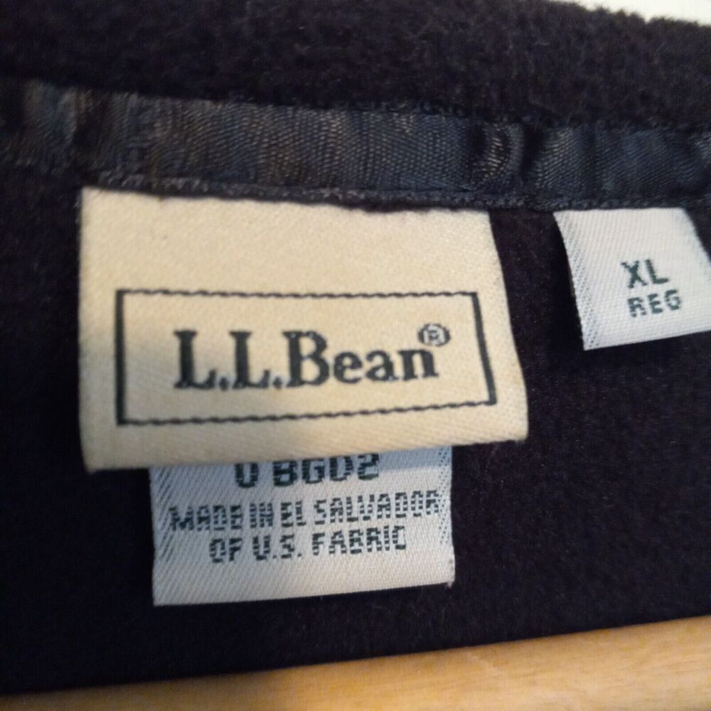 LL Bean Polartec Fleece Full Zip Vest-X Large-Black-Unlined-Gorpcore-Outdoors - Picture 6 of 9